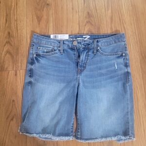 Light Blue Denim Bermuda Shorts Nwt